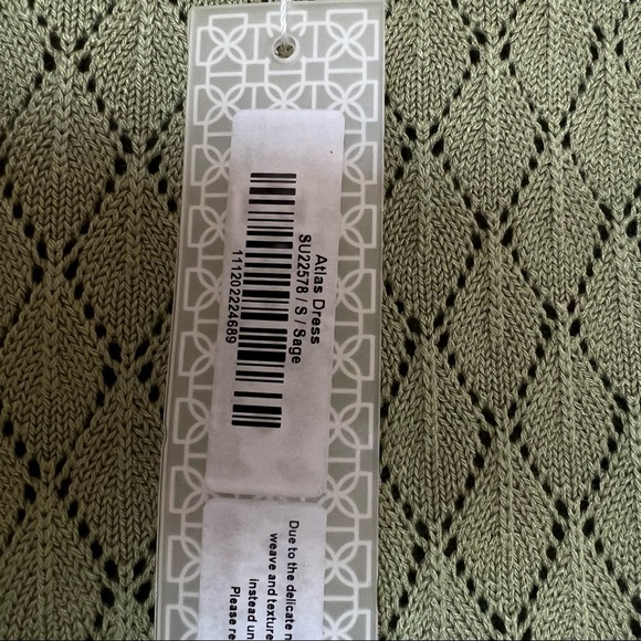 NWT Devon Windsor Atlas Dress Sage sz Small NWT - Picture 8 of 8